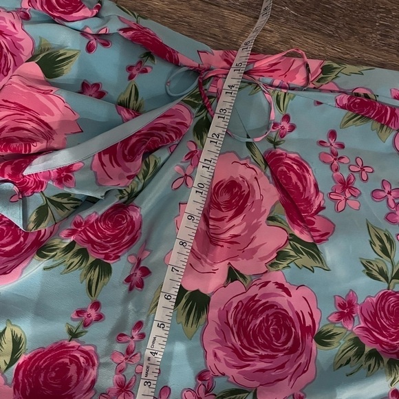 Genuine Silk Spencer Jeremy short sleeve floral dress size 10 - Picture 8 of 9